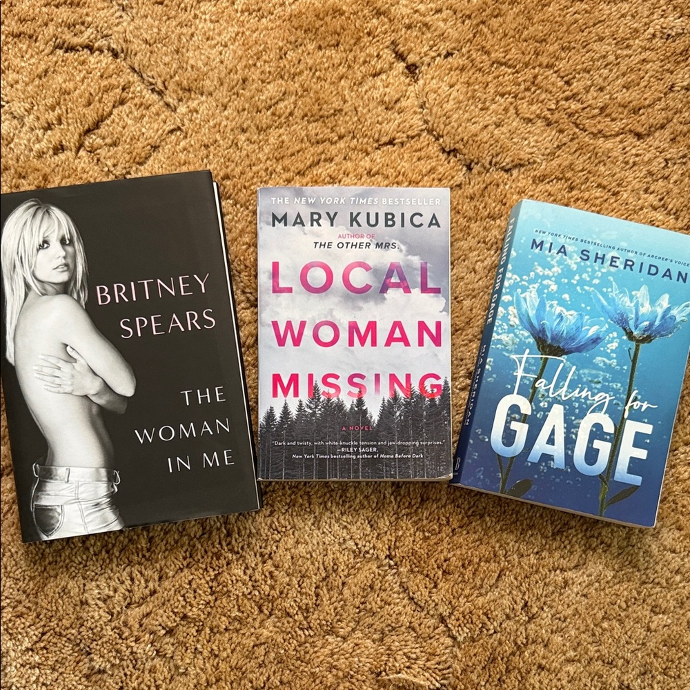 Set of Three Books: The Woman in Me, Local Woman Missing, Falling for Gage
